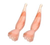 PEPLAYTAL 2pcs Beeswax Facial Acupoint Massage Tools Ergonomic Lotus Shape Gua for Facial Relaxation and Self-Care Portable Acupressure Bar for Home Use