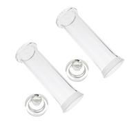 PEPLAYTAL 2pcs Borosilicate Specimen Bottles High Heat Resistant Sample Vials for Laboratory School Research with Thickened Sealed Mouth Reusable Storage Containers