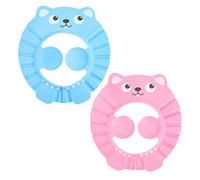 PEPLAYTAL 2pcs Boy Girl's Shampoo Shower Caps of Soft Lightweight Safe Bath Hat for Bath Boys and Girls