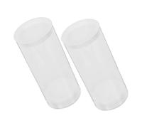 PEPLAYTAL 2pcs Clear Badminton Shuttlecock Tubes Portable Plastic Storage Containers for Standard Shuttlecocks Transparent Sports Carrier for Outdoor Use