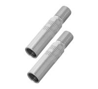 PEPLAYTAL 2pcs Copper Plated Chrome Tire Valve Extension Stem Extenders for Cars Trucks Motorcycles Wheel Valve Adapters for Easy Inflation