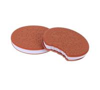 PEPLAYTAL 2Pcs Creative Cartoon Sticky Memo Pads Removable Self-adhesive Note Pads for Office School Home To-do Lists Repositionable Paper Stickers with Cute Cookie Designs