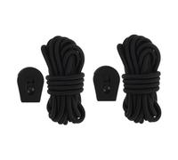 PEPLAYTAL 2pcs Elastic Paddle Board Bungee with Anti-slip Buckles Adjustable Surfboard Leash for Sup Kayak Lakes Rivers Weather-resistant Shock Absorbing Rope