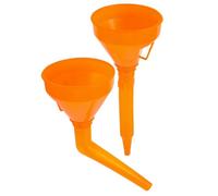 PEPLAYTAL 2pcs Fuel Funnel for Cars and Motorcycles Long Telescopic and Curved Funnels Anti-splash Multi-functional Gas and Kerosene Filling Tools for Emergency and Outdoor Use