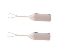 PEPLAYTAL 2pcs Handheld Electric Milk Frother with Stainless Steel Whisk Battery Operated for Coffee Egg Beating Drink Mixing Ergonomic Anti-Skid Grip Abs Material