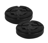 PEPLAYTAL 2pcs Heavy Duty Rubber Car Lift Pads for Two Post Jacking Stands Wear-resistant Floor Jacking Adapters Stable Support Lift Blocks for Auto Trucks and Garage Use