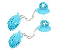 PEPLAYTAL 2pcs Interactive Dog Chewing Toys for Puppies Food Dispensing Design for Play and Training Safe Lightweight Material Engaging Fun for Dogs