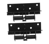 PEPLAYTAL 2pcs Invisible Spring Hinge Door Closers Black Heavy Duty Self Closing Hinges for Wood Doors Smooth Quiet Automatic Closing for Home Office Hotel Use