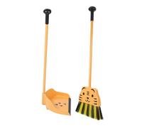 PEPLAYTAL 2Pcs Mini Broom and Dustpan Set for Tiger Design Efficient Cleaning Playset for Boys and Promotes Self Care Skills and Quick Cleanup Pretend Roleplay Housekeeping