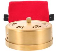 PEPLAYTAL 2pcs Moxibustion Box Smokeless Moxa Stick Burner Screw Cap Portable Copper Heat Pack for Acupuncture Therapy Household Use Random Color Cover