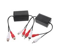 PEPLAYTAL 2pcs Noise Filter Ground Loop Isolator for Car and Home Stereo Audio Reducer with Stable Easy Installation Compatibility for Amplifiers and Speakers