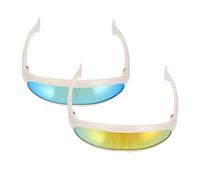 PEPLAYTAL 2Pcs Pet Skiing Glasses Plastic Windproof Goggles for Cats Lightweight Protective Eyewear for Snow Dust Fog with Adorable Yellow and