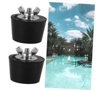 PEPLAYTAL 2pcs Pool Winterizing Plugs PVC Expansion Threaded Strainer Hole Stoppers for Above Ground Pools Frost Protection Replacement Filter Pump Stoppers