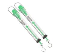PEPLAYTAL 2pcs Portable Mechanical Spring Balance Cylinder Dynamometer with Hook Force for Physics Lab and Classroom Use Corrosion-resistant Design for Teaching and Field Random Color