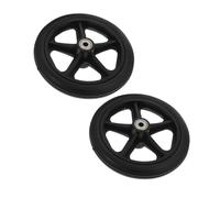 PEPLAYTAL 2pcs Portable Wheelchair Accessories Replacement Front Wheel Axle for Wheelchair Solid Tire Wheel