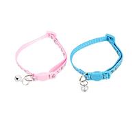 PEPLAYTAL 2pcs Reflective Cat Collar Breakaway Collars for Cats Wear-resistant Design Stylish for Daily Use and Special Occasions