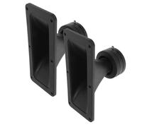 PEPLAYTAL 2pcs Stage Horn Tweeter Speakers Lightweight PP Plastic Rectangular Audio Tweeter Accessories for Car Home Theater and Stage Crisp Stereo Sound Compact Space-saving Design