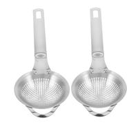 PEPLAYTAL 2pcs Stainless Steel Matcha Sieve Fine Mesh Tea Strainer with Long Handle for Loose Leaf Spices Powdered Sugar Heatproof Easy-Clean Mini Sifter