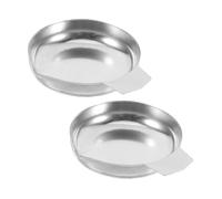 PEPLAYTAL 2pcs Stainless Steel Scale Pans Smooth Scratch-resistant Surface for Precise Weighing Jewelry Food Kitchen Store Digital Trinket Scale Pans