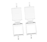 PEPLAYTAL 2PCS Transparent Flip Cover Switch Guards with Adhesive Protective Button Covers for Light Switches Emergency Button Protection