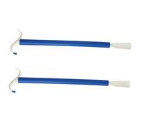 PEPLAYTAL 2pcs Two in One Dressing Stick and Shoehorn for Elderly Lightweight Auxiliary Aid for Putting Clothes and Shoes Convenient Long Handled Assist Tool for Seniors Disabled Pregnant