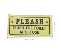 PEPLAYTAL 2PCS Vinyl Toilet Sign Sticker Bathroom Wall Name Signage for Home Office Public Restrooms Easy Removal No Residue Toilet Etiquette Reminder