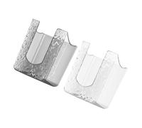 PEPLAYTAL 2pcs Wall-mounted Pet Tissue Holder Wipe Dispenser Box for Bathroom Kitchen Transparent White Grey Storage Organizer