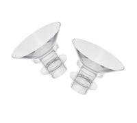 PEPLAYTAL 2Pcs Wearable Breast Pump Flange Inserts Silicone Parts Converter Soft Anti-wear Accessories for Electric Pumps Safe Smooth Surface