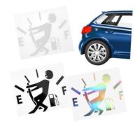 PEPLAYTAL 3 Sheets Wear-Resistant Car Fuel Tank Decals Pet Material Adhesive Chic Stickers for Car Decoration and Easy to Apply for Side Windows Rear Windshield and Body