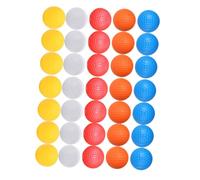 PEPLAYTAL 30pcs Indoor Practice Balls Non Porous Lightweight Swing Training Aids for Safe Home Use with Bright Red Yellow Orange White Blue Colors
