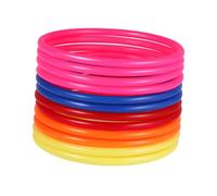 PEPLAYTAL 32pcs Plastic Toss Rings Multicolor Safe Educational Exercise for Indoor Outdoor Target Throw Games Enhancing Hand Eye Coordination Random Color