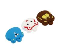 PEPLAYTAL 3Pcs Cartoon Animal Tennis Racket Vibration Dampers Tiger Rabbit Mouse Soft Shock Absorbers Racket Damping Tool for Player Comfort and Elbow Protection