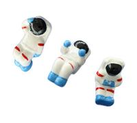 PEPLAYTAL 3pcs Ceramic Astronaut Chopsticks Holder Space Themed Chopstick Stand Rest Rack for Tableware Storage Creative Decorative Support for Everyday Use