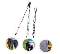 PEPLAYTAL 3Pcs Golf Scoring Bead Chains Portable Stroke Counters Nylon Braided Bead Score Counters for Golfing with Red Green Black