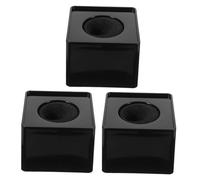 PEPLAYTAL 3pcs Microphone Logo Flags Square Station Mic Logo for Hosts Reporters Interview Portable Cube Compatible with Various Microphone Models