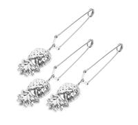 PEPLAYTAL 3Pcs Pineapple Shaped Stainless Steel Loose Leaf Tea Strainers Tea Infusers
