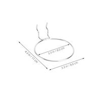 PEPLAYTAL 3Pcs Round Metal Plated Hooks Cup Rack Organizer for Home Storage and Mall Display Lightweight Hanging Mug Holders with Strong Bearing Capacity