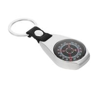 PEPLAYTAL 3pcs Zinc Alloy Compass Keychain with Detachable Webbing Ring Weatherproof Mini Navigation Tool for Hiking Camping and Outdoor Adventure