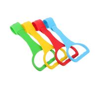 PEPLAYTAL 4 Pcs Cot Hanging Walking Support Crib Pull Up Assistant for Strength Building and Training in Red Yellow Blue Green