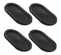 PEPLAYTAL 4 Pcs Oval Rubber Grommets Wire Protection Sealing Rings for Drill Firewall Cable Pass-through Flexible Electrical Insulation Seal