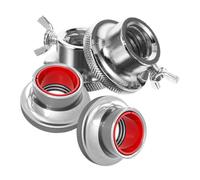 PEPLAYTAL 4Pcs Anti-slip Barbell Lock Nuts Self-locking Dumbbell Security Nuts Fit for Weightlifting Bars Easy Installation and Secure Workout Safety