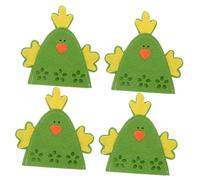 PEPLAYTAL 4Pcs Chick Reusable Easter Egg Storage Bags for Party Decorations Durable and Compact Design for Enhancing Festive Atmosphere at Easter Gatherings
