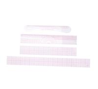 PEPLAYTAL 4pcs Clear Sewing Ruler Set with Curve Quilting Guides for Tailors Beginners Costume Designers Multi-functional Lightweight Measuring Tools for Dressmaking and Crafting