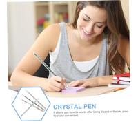 PEPLAYTAL 4pcs Elegant Crystal Glass Dip Pen with Spiral Nib for Calligraphy Drawing and Writing Smooth Safe and Convenient Vintage Style Signature Pens for Artists and Use