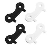 PEPLAYTAL 4pcs Fuel Tank Wrench for Boats and Yachts Nylon Water and Waste Cap Keys in Black and White Deck Fill Plate Replacement Tool for Modern Watercraft