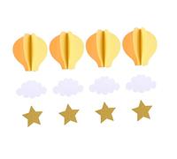 PEPLAYTAL 4Pcs Hanging Hot Air Balloon Decorations for Shower Wedding Birthday Nursery Party Embellishment Easy to Hang Seasonal Holiday Ornament