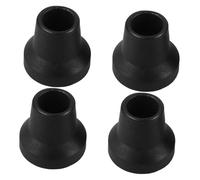 PEPLAYTAL 4pcs Heavy Duty Rubber Cane Tips for Crutches and Walking Sticks Non Slip Foot Pads for Enhanced Stability Replacement for Elderly Walkers Shower Chairs and Commodes