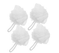 PEPLAYTAL 4pcs Large Soft Bath Sponges Exfoliating Shower Loofah Body Scrubber Mesh Balls for Back Scrubbing and Deep Cleansing Bath Accessories for Women and Men