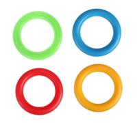 PEPLAYTAL 4pcs PE Throwing Rings for Plastic Gymnastics Rings for Hand Eye Coordination and Outdoor Indoor Games Parent Interactive to Develop Motor Skills and Problem Solving