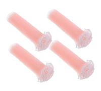PEPLAYTAL 4pcs Pink Flower Packing Mesh with Faux Pearl Edge Wrinkled Net Bouquet Wrapping Paper for Valentine S Mother S Day Wedding Floral Packaging Materials for Florist and DIY Cake